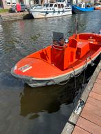 Polyester sloep /werkbootje. Merk Geba. G-RB3, Watersport en Boten, Ophalen, 10 tot 30 pk, Gebruikt, Binnenboordmotor