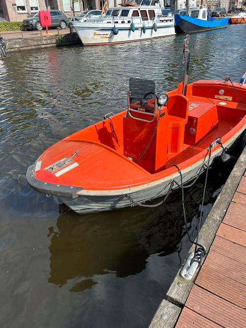 Polyester sloep /werkbootje. Merk Geba. G-RB3, Watersport en Boten, Sloepen, Gebruikt, 10 tot 30 pk, 3 tot 6 meter, Binnenboordmotor