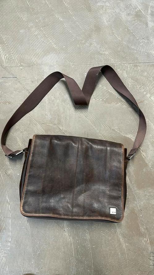 Knomo laptop messenger postman tas, Computers en Software, Laptoptassen, Gebruikt, Trolleytas, 15 inch, Ophalen of Verzenden
