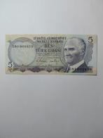 Turkije 5 Lira Bankbiljet, Ophalen of Verzenden