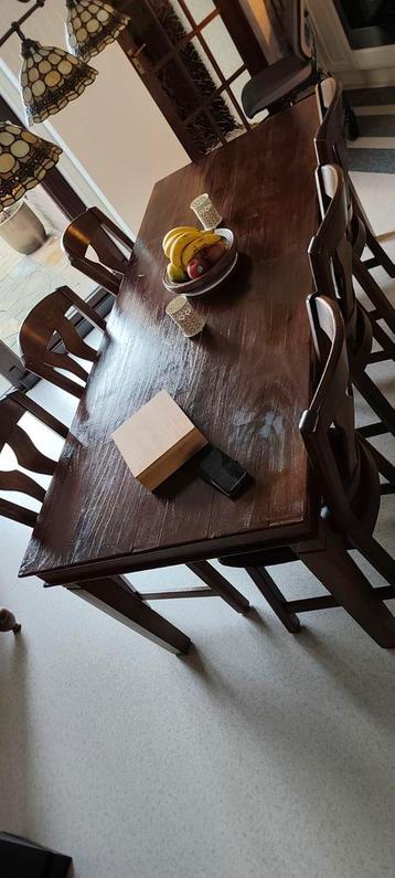 Teakhouten Tafel 2,20 x 0,90 beschikbaar voor biedingen