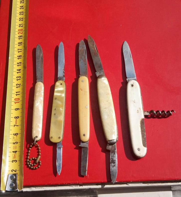 Vintage Duitse Zakmesjes - Set van 5, Verzamelen, Overige Verzamelen, Ophalen of Verzenden