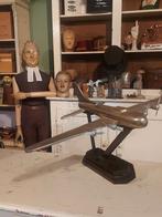 Antieke napoleon etalage pop napoleon hoofd 2x, Ophalen