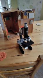 olympus microscoop in kist, Ophalen, Gebruikt, 400x tot 1000x, Biologische microscoop