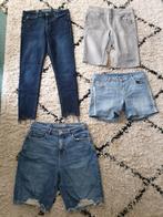 3) Pakket (4 stuks) denim jeans / broeken maat 40, Ophalen of Verzenden, Gedragen, Blauw, W30 - W32 (confectie 38/40)