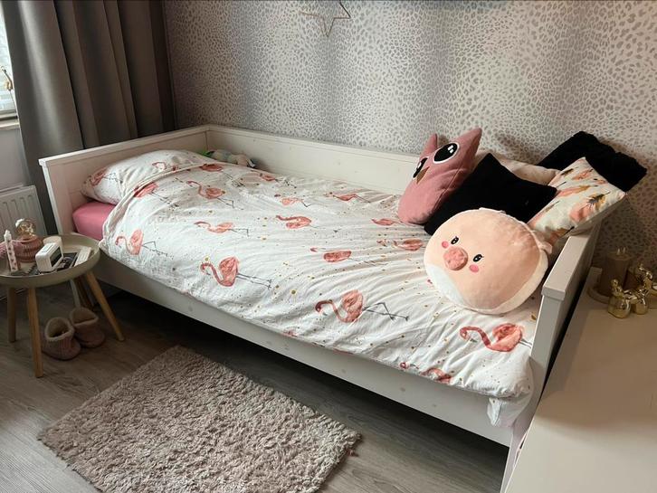 Complete Woood kinderkamer, Huis en Inrichting, Slaapkamer | Complete slaapkamers, Zo goed als nieuw, Eenpersoons, Ophalen