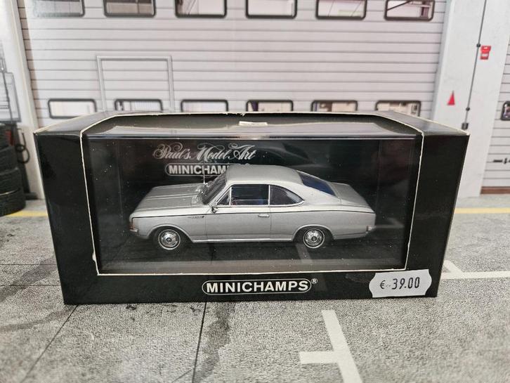 Minichamps Opel Rekord C Coupé 1966 1/43 in ovp, Hobby en Vrije tijd, Modelauto's | 1:43, Zo goed als nieuw, Auto, MiniChamps