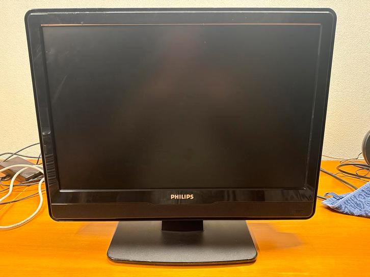 Philips 22 inch TV/Monitor met stroomkabel, Audio, Tv en Foto, Televisies, Gebruikt, LCD, 40 tot 60 cm, HD Ready (720p), Philips