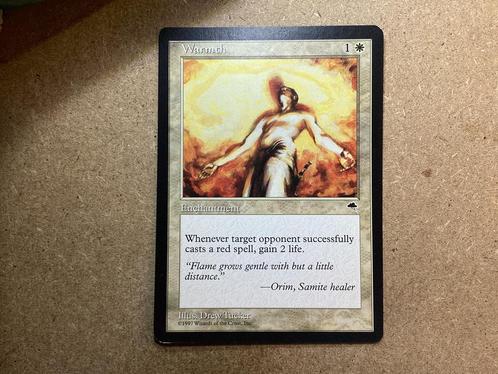 1x Warmth (Excellent), Hobby en Vrije tijd, Verzamelkaartspellen | Magic the Gathering, Zo goed als nieuw, Losse kaart, Ophalen of Verzenden