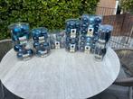 Kerstballen glas, Intratuin en Action blauw 104 stuks, Ophalen of Verzenden, Zo goed als nieuw