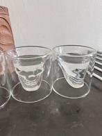 Tiki Skull schedel doodshoofd 4 Shot glassjes dubbelwandig, Ophalen of Verzenden, Zo goed als nieuw, Overige typen