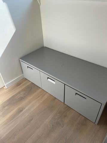 Bankje met lades voor in hal of kinderkamer