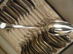 12 verzilverde diner lepels: Alpaca, Antiek en Kunst, Antiek | Bestek, Ophalen of Verzenden