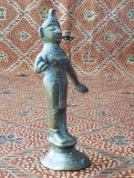 Mooi zwaar antiek brons tempelbeeldje uit India 11,4 cm., Ophalen of Verzenden