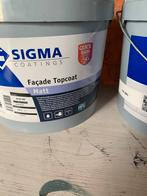 2 emmers Facade topcoat mat 9001 buiten tex, Doe-het-zelf en Verbouw, Ophalen of Verzenden