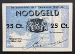 Noodgeld Ned. ww2 Hattem 25ct vrijwel unc, Postzegels en Munten, Bankbiljetten | Nederland, Los biljet, Verzenden