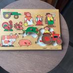 Vintage Simplex Houten Puzzel Boerderij, Ophalen of Verzenden, Gebruikt, Jongen of Meisje