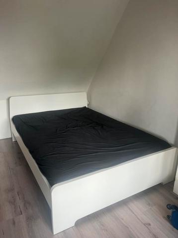 White double bed