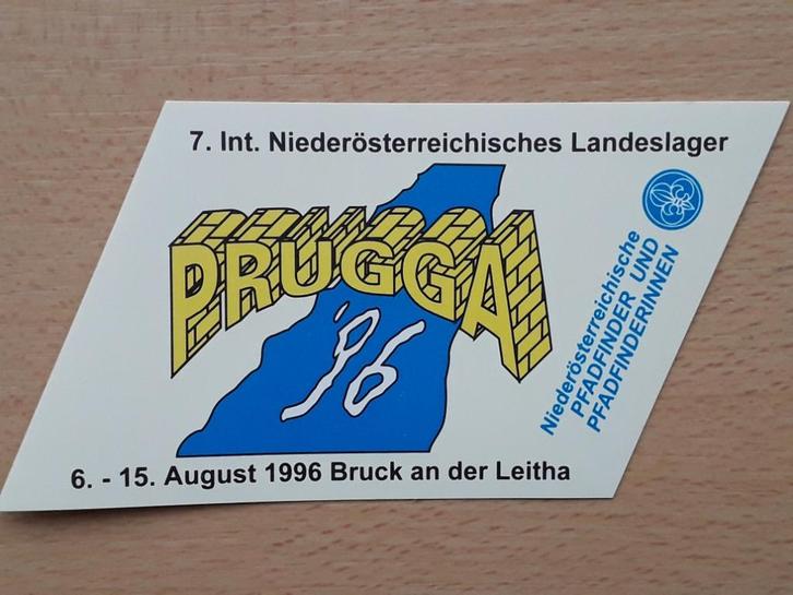 stickers Scouting kamp Oostenrijk - Prugga 1996, Verzamelen, Scouting, Nieuw, Overige typen, Ophalen of Verzenden