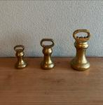 Antieke Victoriaanse Messing Gewichten Set - 4LB, 2LB, 1LB, Ophalen of Verzenden