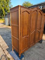 Grote Eikenhouten Kledingkast - Belgisch Design, Ophalen, Gebruikt, 200 cm of meer, Eikenhout