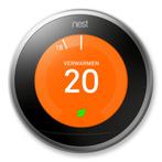 Google Nest Thermostaat 3e Gen RVS | Gloednieuw!, Ophalen of Verzenden, Slimme thermostaat, Nieuw