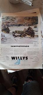 orginele willys jeep advertenties sessions, Rechthoekig Staand, Ophalen of Verzenden, Zo goed als nieuw, A1 t/m A3