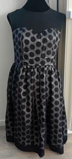 jurk,maat 40/42,chic,zwart,A-lijn,bruiloft,feest,vakantie, Maat 38/40 (M), Verzenden, Zwart, Zo goed als nieuw