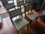 4 Heldense Mahonie Eetkamerstoelen - Vintage, Huis en Inrichting, Ophalen, Gebruikt, Bruin, Vier