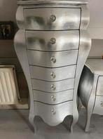 Mooie 3-delige zilveren ladekastjes set, Huis en Inrichting, Kasten | Dressoirs, Ophalen, Overige materialen, Gebruikt, 50 tot 100 cm