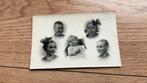 Hele bijzondere oude fotokaart, vijf kinderhoofdjes.!, Ophalen of Verzenden, 1940 tot 1960, Zo goed als nieuw