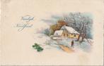 KERST BOERDERIJ SNEEUW BEGIN 1900 ZEER MOOIE OUDE KAART KJ1, Verzamelen, Ansichtkaarten | Themakaarten, Ophalen of Verzenden, 1920 tot 1940