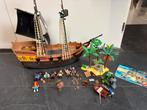 Mooi groot Playmobil piratenschip + pirateneiland, Ophalen of Verzenden