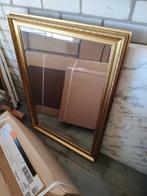 Spiegel met gouden lijst, Minder dan 100 cm, Rechthoekig, Zo goed als nieuw, Ophalen