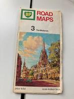 BP Road Maps - The Midlands, Verenigd Koninkrijk, Landkaart, 1800 tot 2000, Ophalen