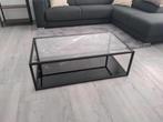 Salontafel antraciet glas zwart, Huis en Inrichting, Tafels | Salontafels, Ophalen, 50 tot 100 cm, 100 tot 150 cm, Glas