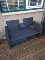 Loungeset van wicker voor 2 personen, Tuin en Terras, Tuinsets en Loungesets, 2 zitplaatsen, Gebruikt, Ophalen of Verzenden, Loungeset