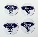 Ford v8 Logo velg nieuw logo merk embleem stickers 5CM, Ophalen of Verzenden