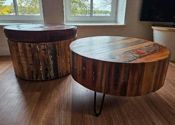 Set | tv-meubel - salontafel - (opberg)hocker