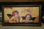 Schilderij met engelen., Huis en Inrichting, Woonaccessoires | Schilderijen, Tekeningen en Foto's, Ophalen, Zo goed als nieuw