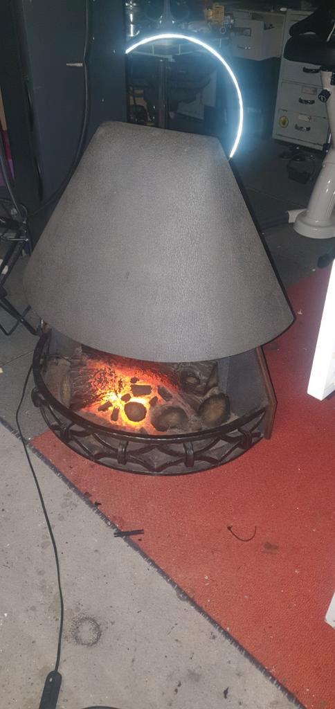 kunst haard met kap verlichting, Huis en Inrichting, Haarden, Gebruikt, Elektrische haard, Ophalen