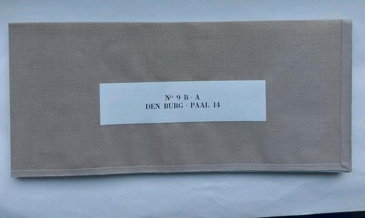 9B+A stafkaart uit 1961 van Den Burg ( Texel ) o.a. De Koog, Boeken, Atlassen en Landkaarten, Zo goed als nieuw, Landkaart, Nederland