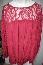 W77W Aubergine Shirt maat 48, Kleding | Dames, Grote Maten, Ophalen of Verzenden, Zo goed als nieuw, Paars, Shirt of Top