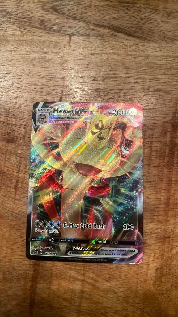 Meowth V max, Ophalen of Verzenden, Nieuw