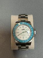 Horloge submariner stijl met arabische cijfers, Ophalen of Verzenden, Zo goed als nieuw, Staal, Seiko
