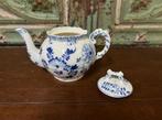 Antiek Delfts blauwe theepot gebloemd, Ophalen of Verzenden