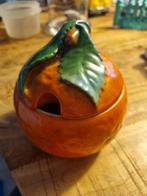 Vintage Keramiek Sinaasappel Suikerpotje / Jampotje Retro, Antiek en Kunst, Ophalen of Verzenden