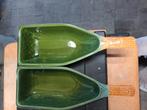Bijzondere vintage ovenschalen in de vorm van een wijnfles, Antiek en Kunst, Antiek | Keukenbenodigdheden, Ophalen of Verzenden