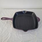 Le creuset grillpan skillet koekenpan braadpan 26 cm zgan, Ophalen of Verzenden, Zo goed als nieuw, Koekenpan of Braadpan, Gietijzer