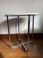 Vintage buisframe bijzettafel - Bauhaus stijl, Huis en Inrichting, Stoelen, Ophalen, Gebruikt, Bauhaus, Wit